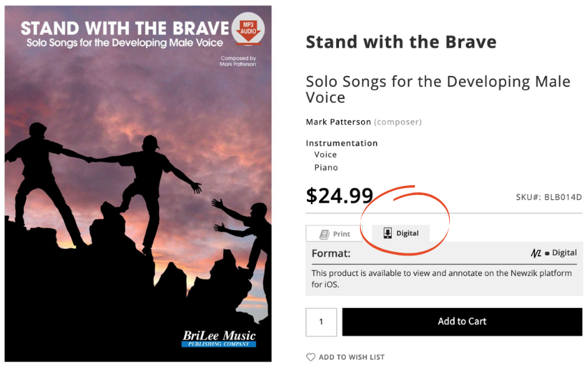 Stand with the Brave on iPad and product page screenshot