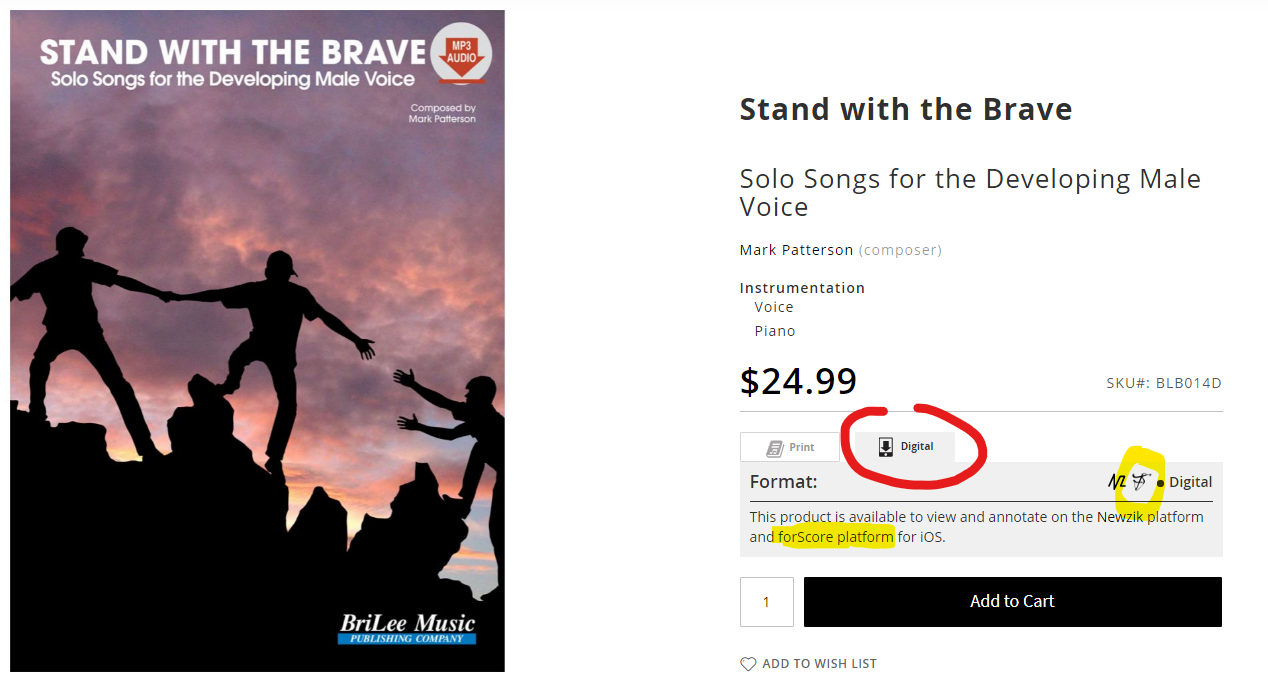 Stand with the Brave on iPad and product page screenshot
